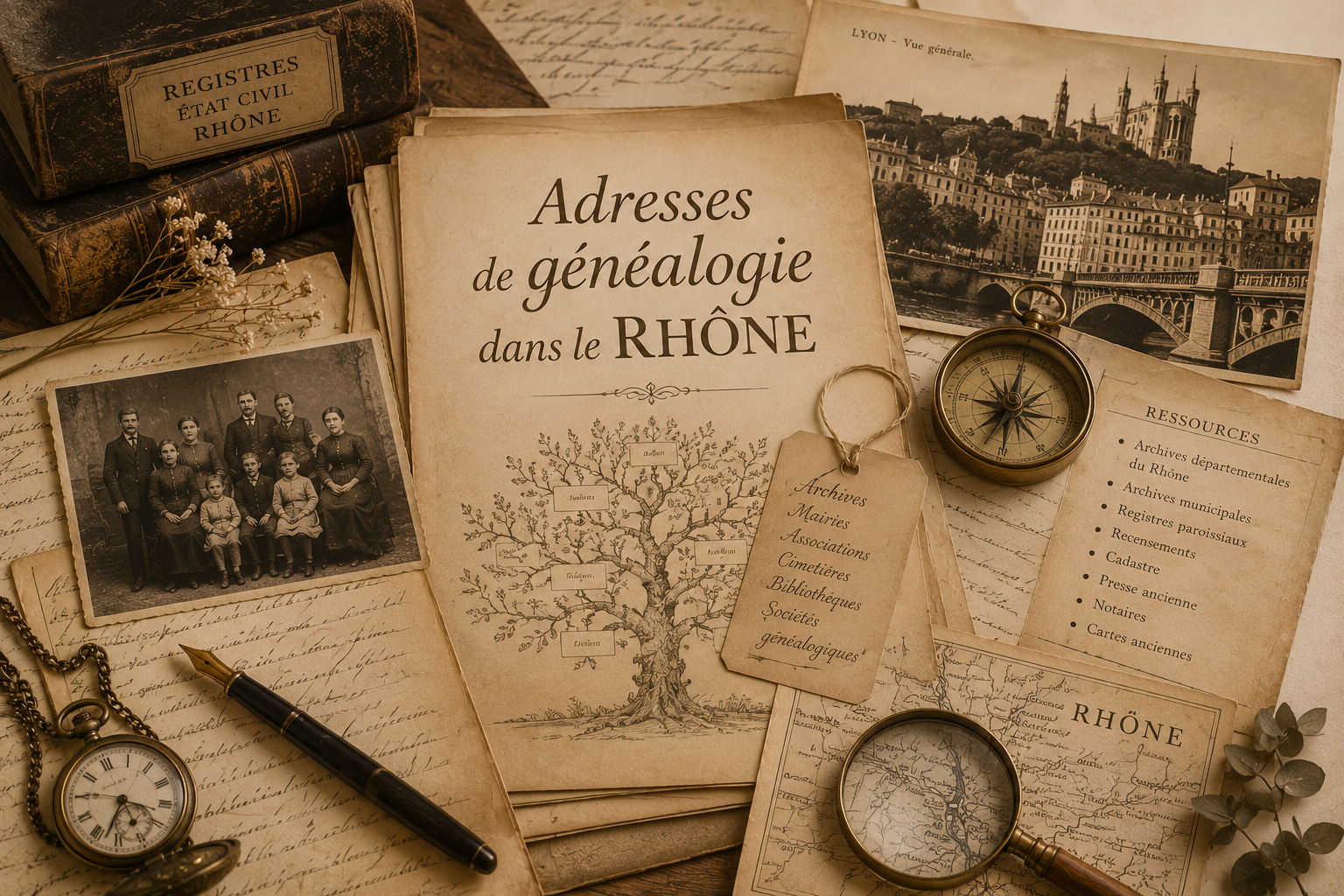 adresse genealogie rhone 69